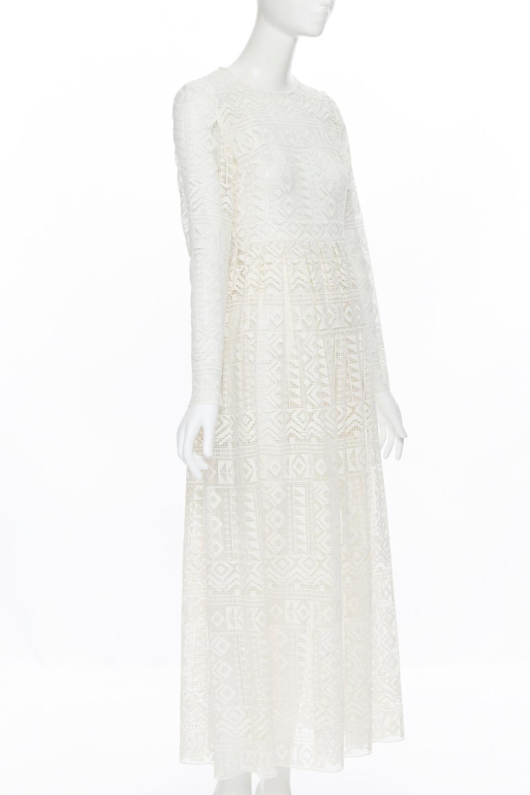 green emerald velvet dress Philosophy di Lorenzo Serafini Natural Lace Maxi Dress  Alberre Odette