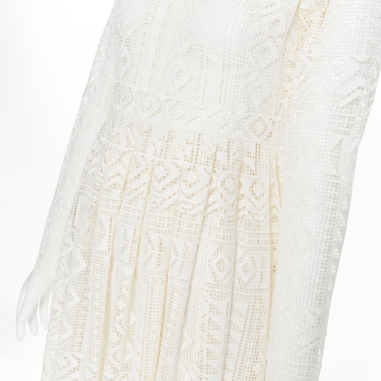 PHILOSOPHY LORENZO SERAFINI ivory ethnic boho embroidery anglais maxi dress  IT38 at 1stDibs | lou ethnic maxi, ivory maxi dress boho, artclub peretti  dress