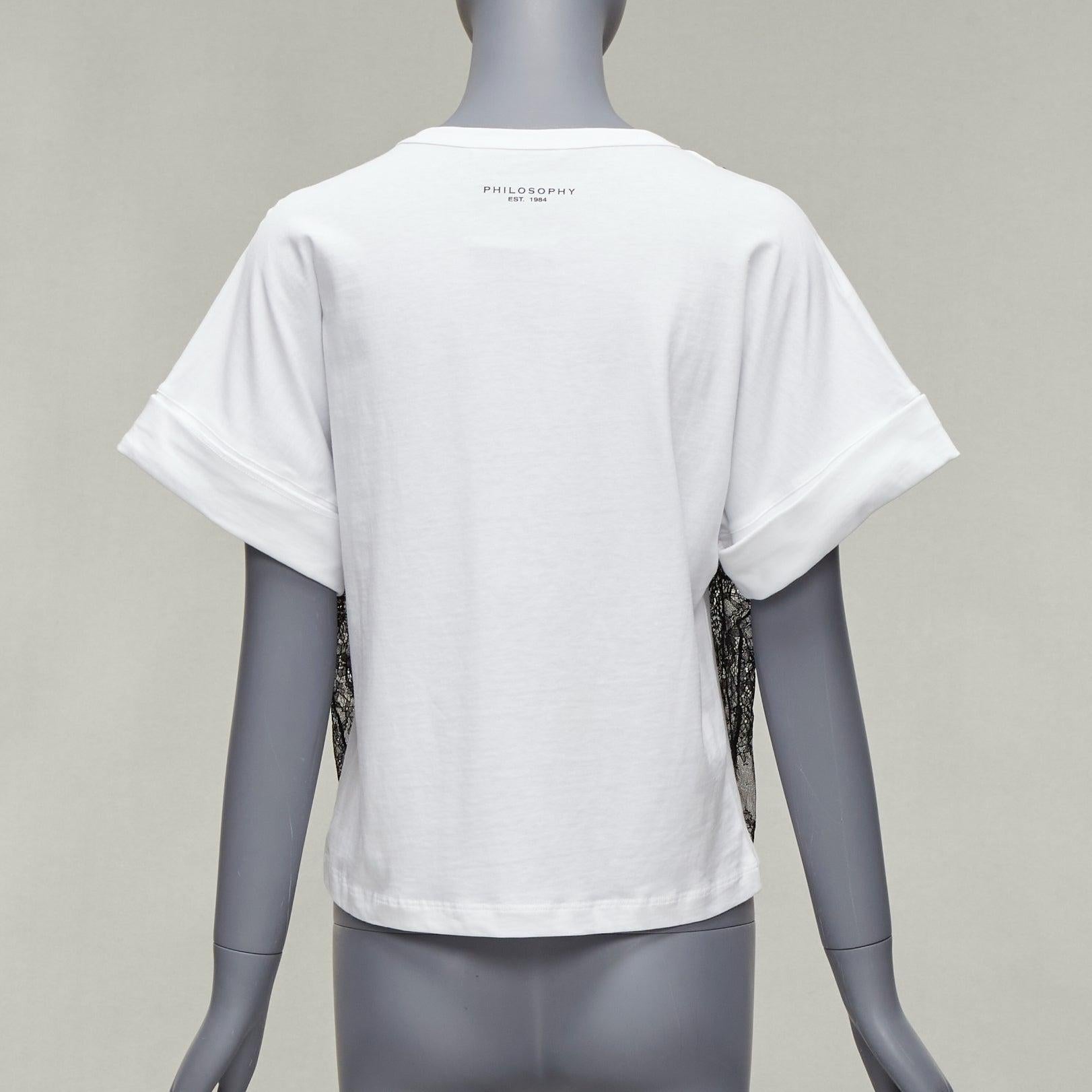 PHILOSOPHY Lorenzo Serafini chemise blanche camisole drapée en soie marguerite XS en vente 1