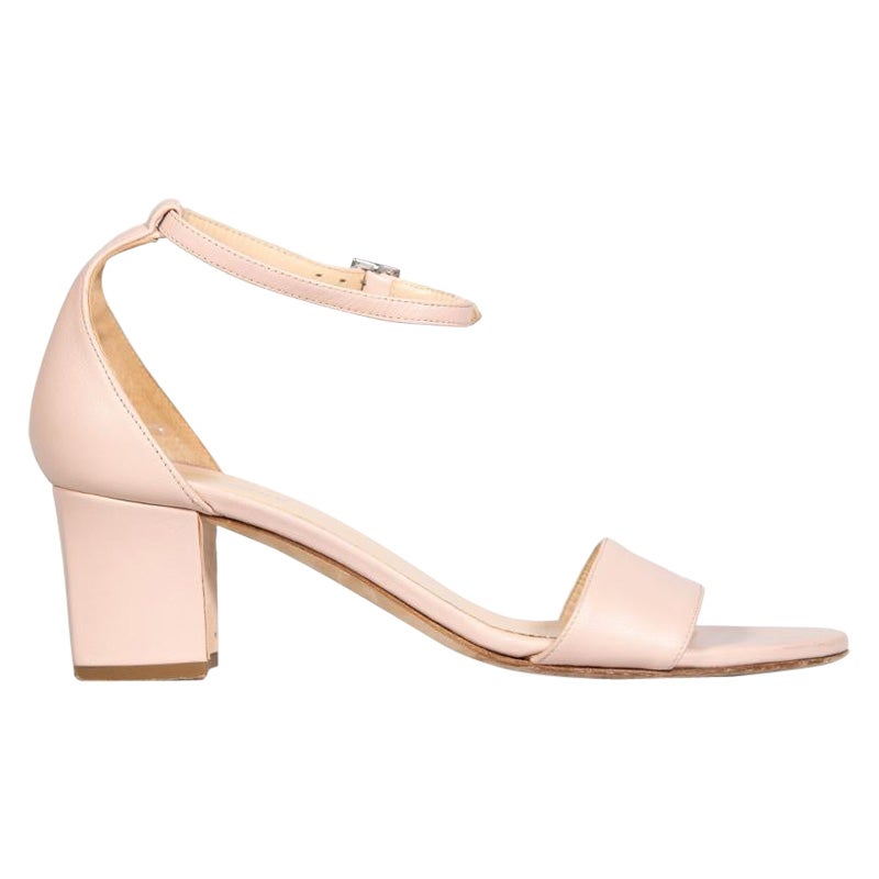 Philosophy - Sandales à talons en cuir rose, taille IT 40