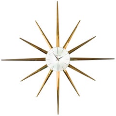 Vintage Phinney Walker Starburst Clock