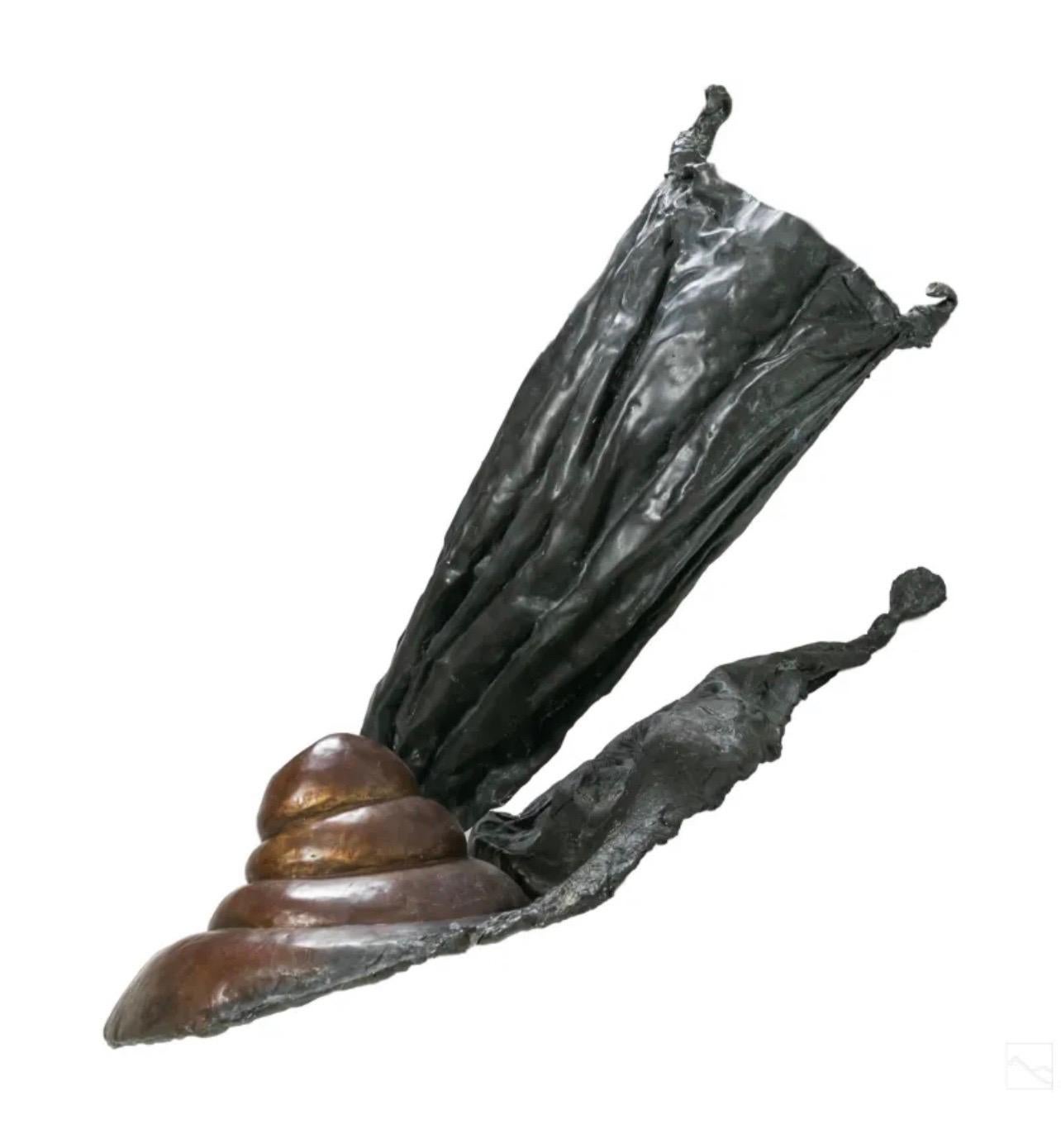 Large Biomorphic Abstract Bronze Sculpture Phoebe Adams Wall Hanging For Sale 9