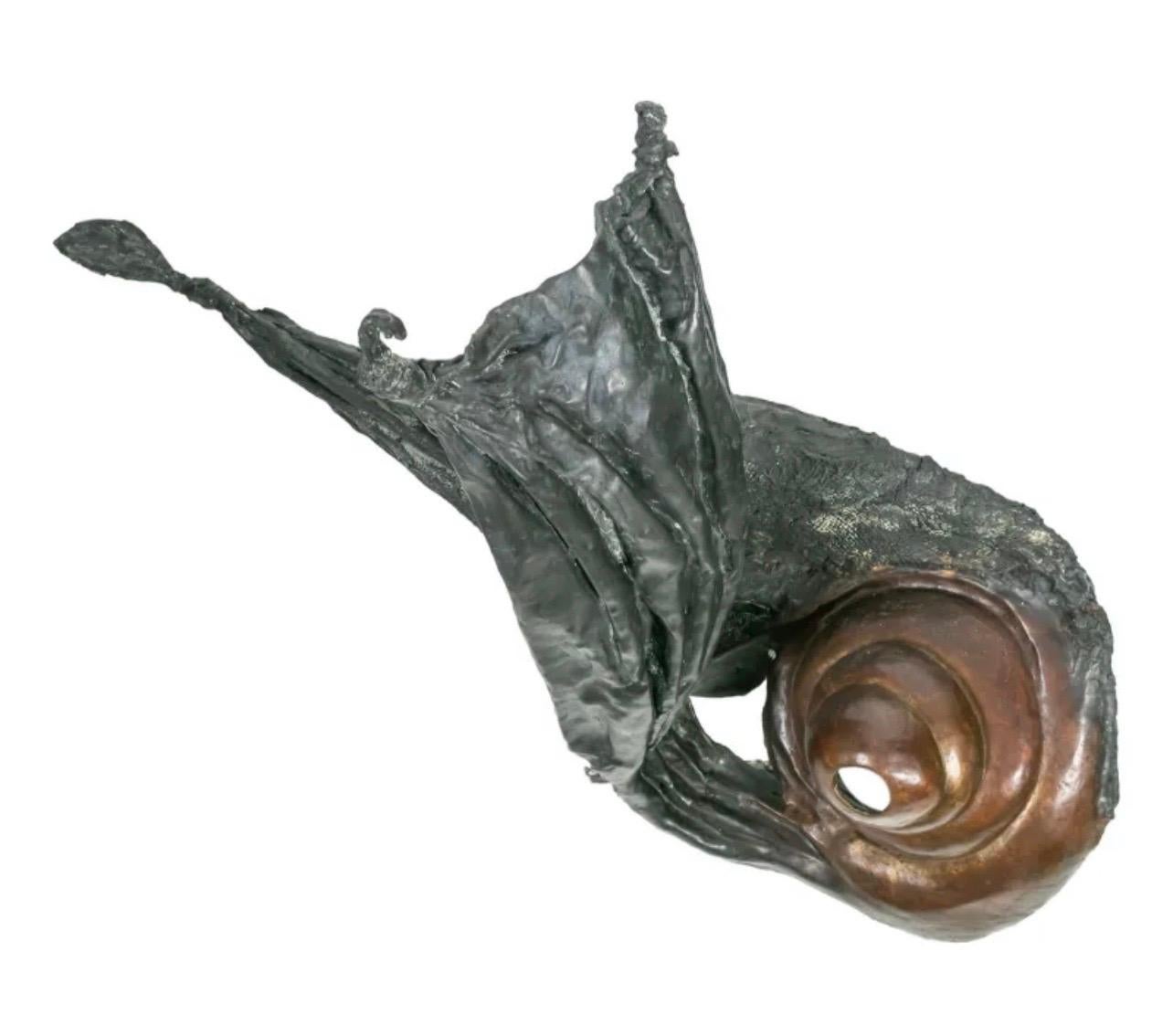 Large Biomorphic Abstract Bronze Sculpture Phoebe Adams Wall Hanging For Sale 7