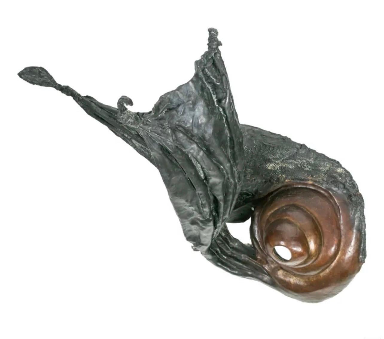 Large Biomorphic Abstract Bronze Sculpture Phoebe Adams Wall Hanging For Sale 1