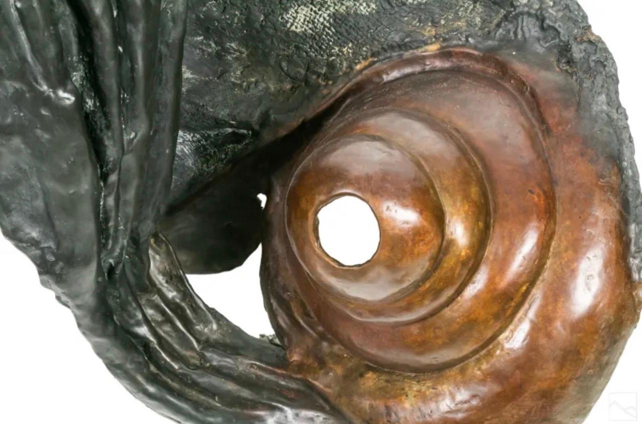 Large Biomorphic Abstract Bronze Sculpture Phoebe Adams Wall Hanging For Sale 7