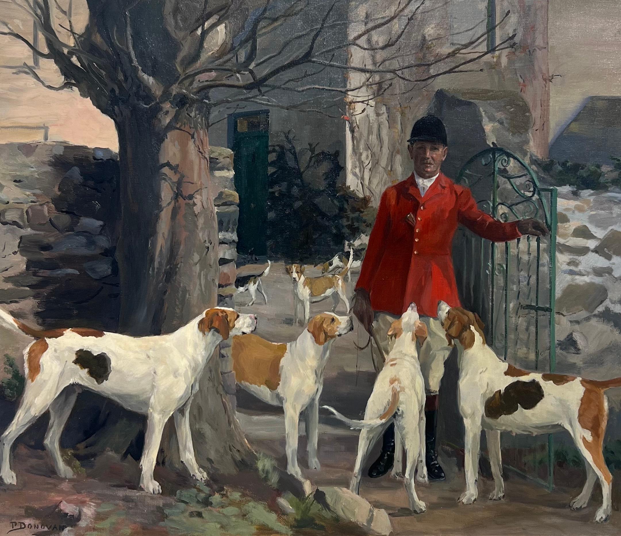 Phoebe Donovan Animal Painting - L.H. Smith Esq. Master Island Foxhounds