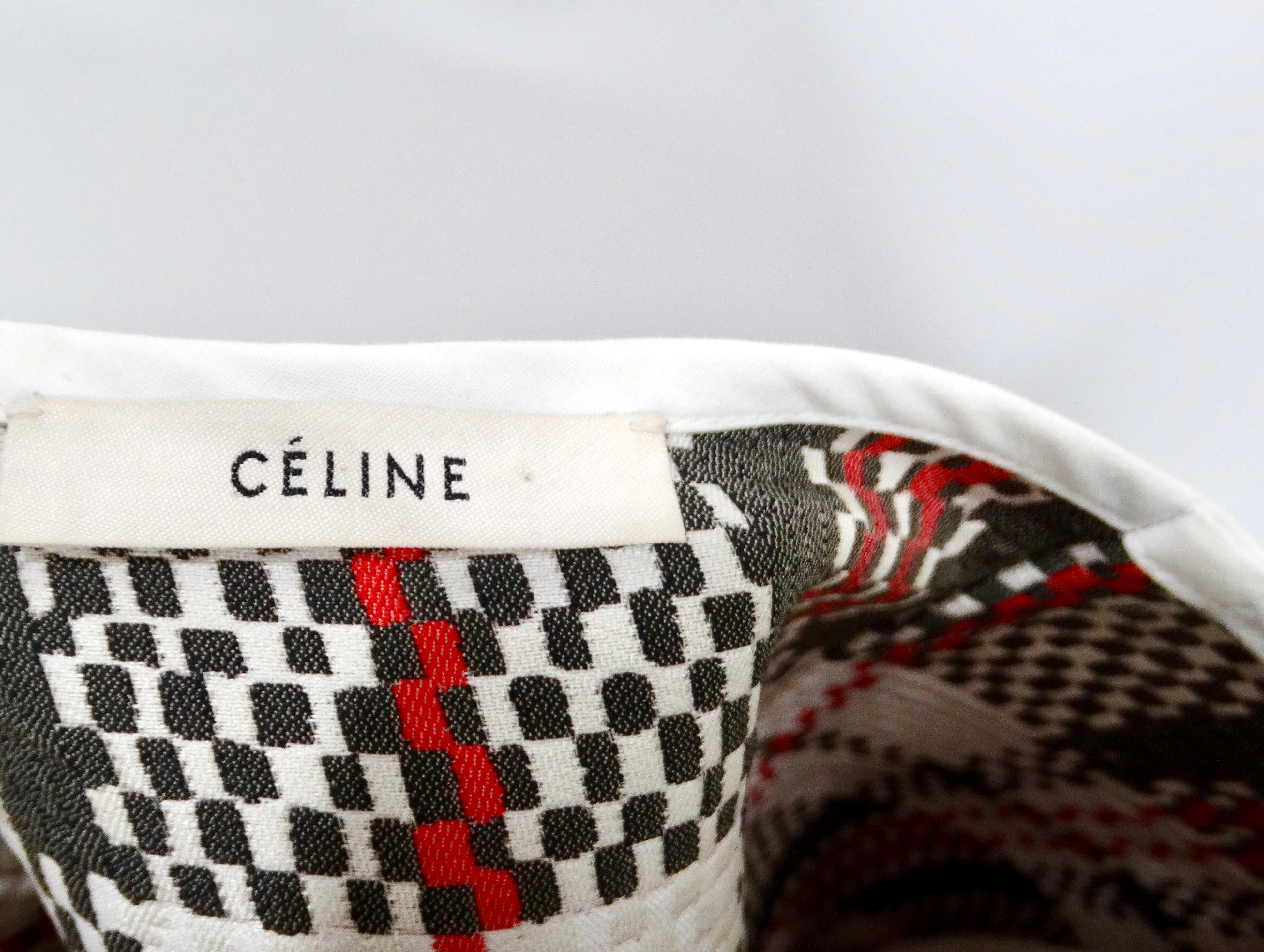 Phoebe Philo for Celine 2013 Runway Jupe droite enveloppante en tissu écossais en vente 4