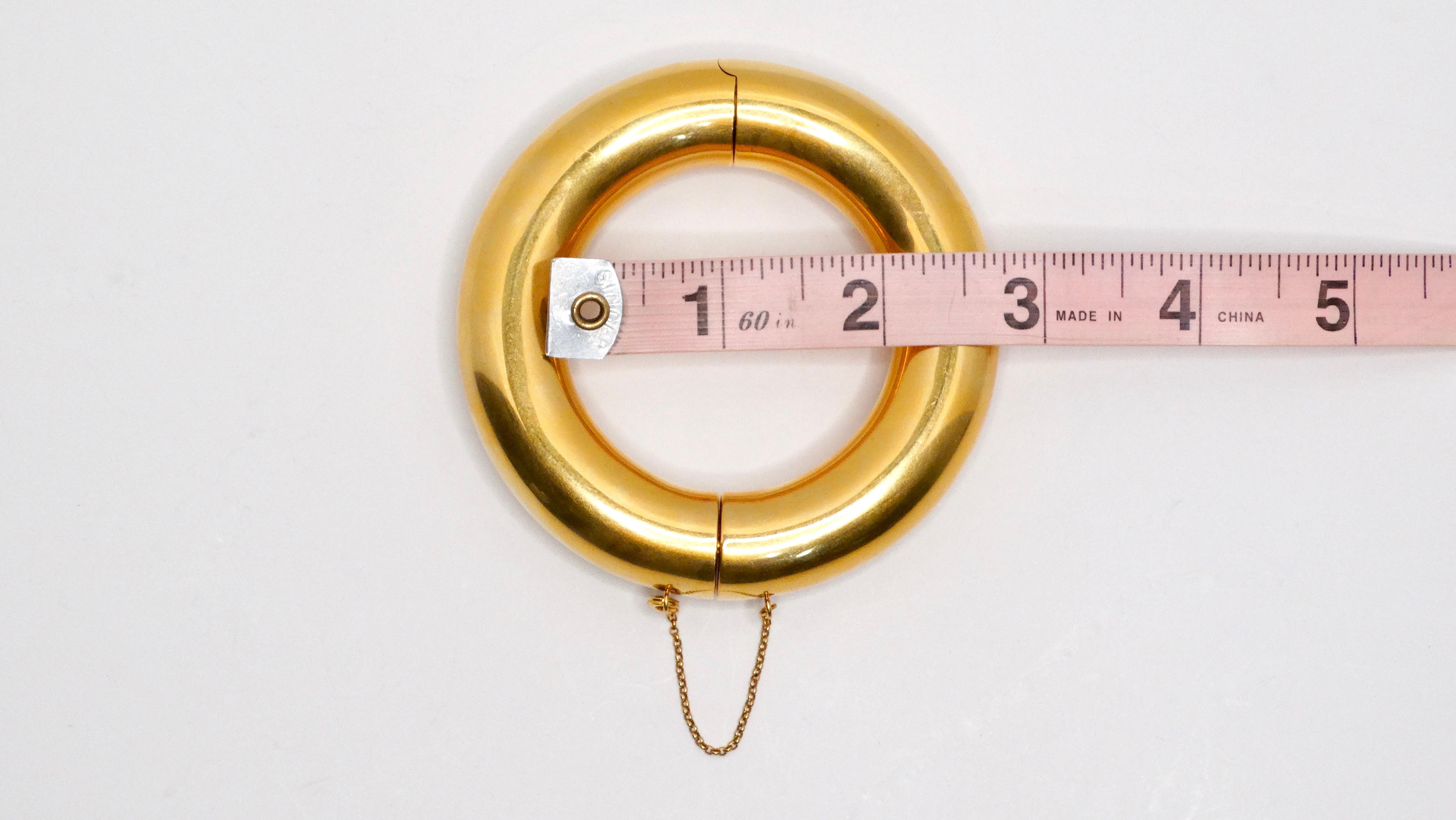 Phoebe Philo for Celine 24k Plated Gold & Brass Bangle 2