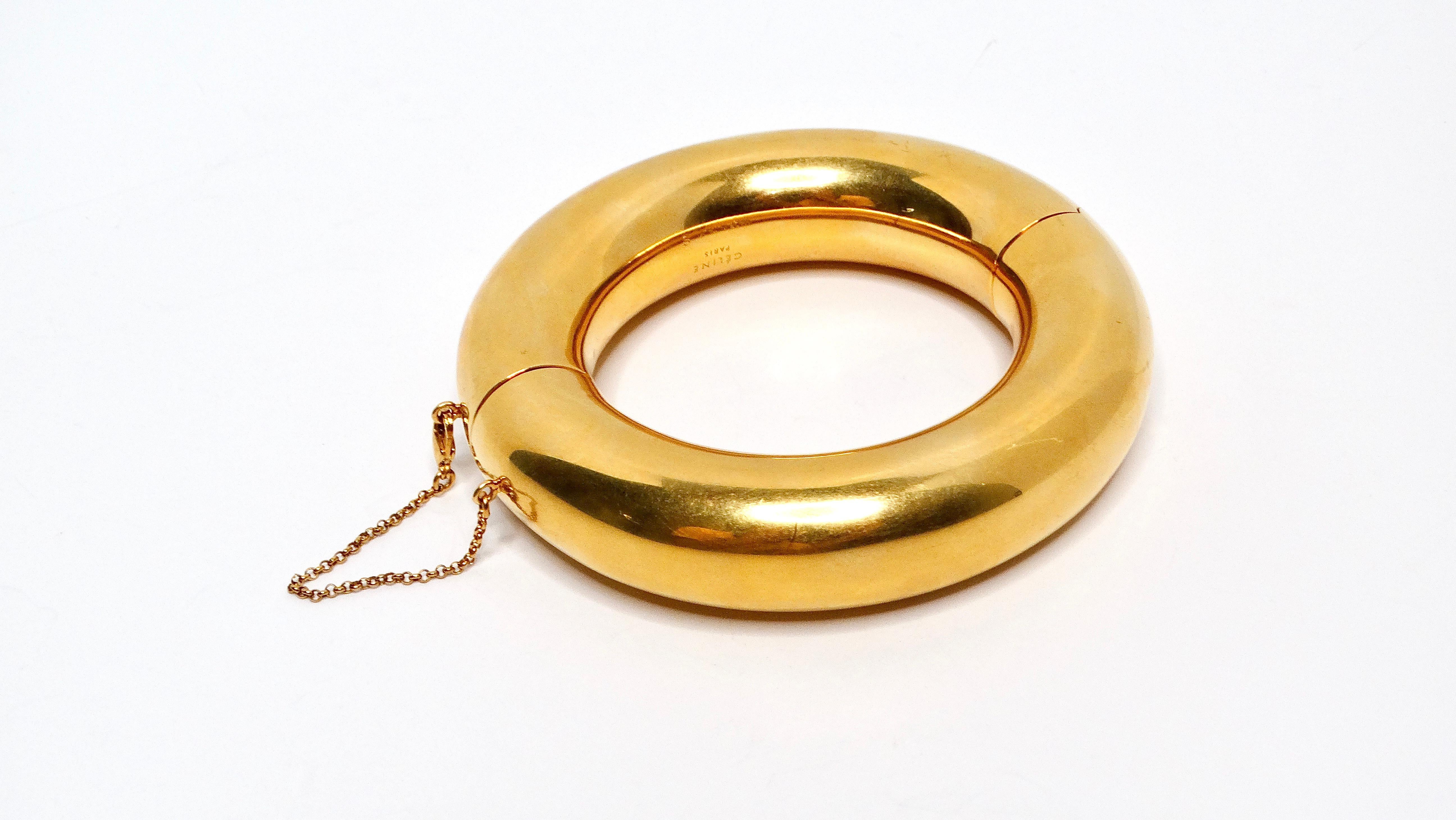 Phoebe Philo for Celine 24k Plated Gold & Brass Bangle 3