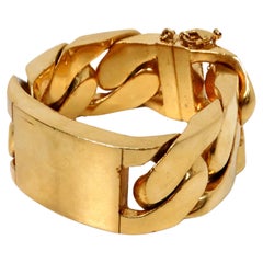 Phoebe Philo for Celine Large ID Gold-Plated Brass Curb Link Bracelet