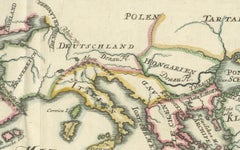 Phoenician Trade Routes – Antique Map of Europe and the Mediterranean, 1748