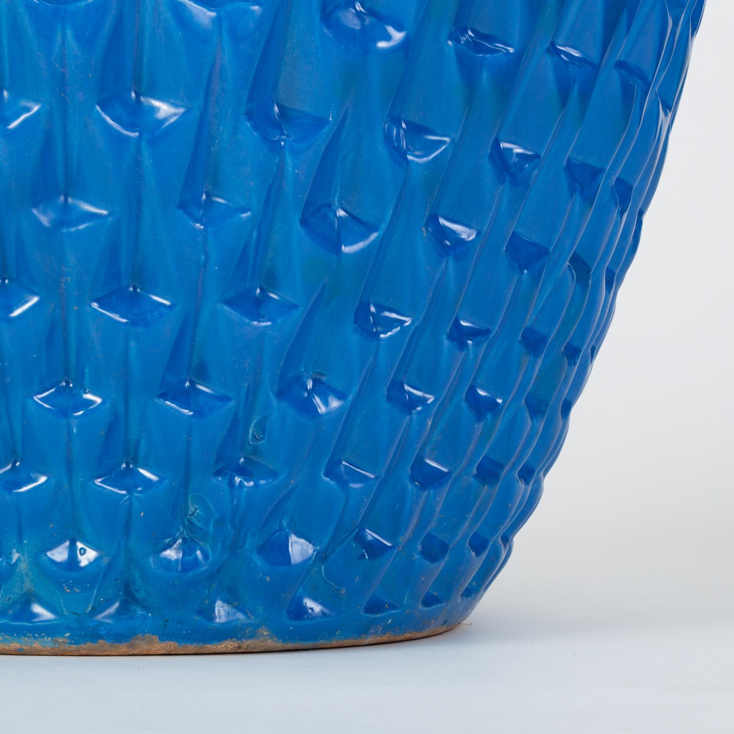 Phoenix-1 Planter in Blue Glaze by David Cressey for Architectural Pottery 2