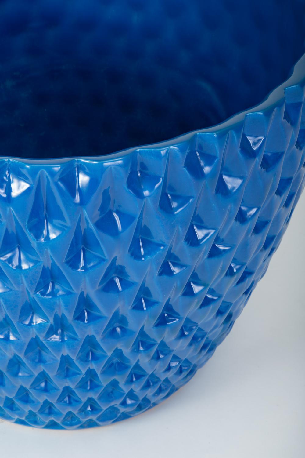 Phoenix-1 Pflanzgefäß aus blauer Glasur von David Cressey für Architectural Pottery 1
