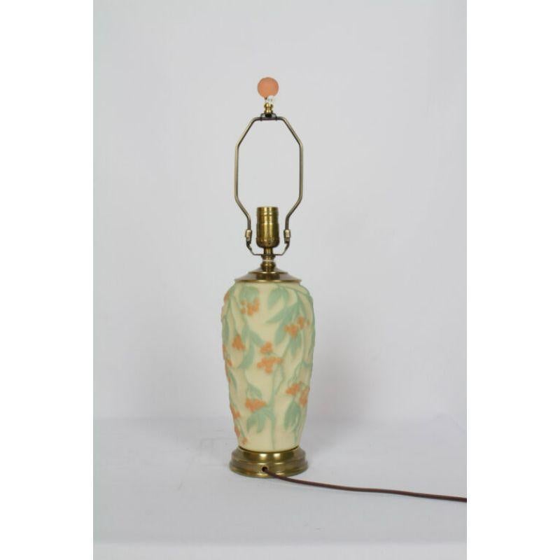 Art Deco Phoenix Consolidated Glass Lamp with Bittersweet Design For Sale