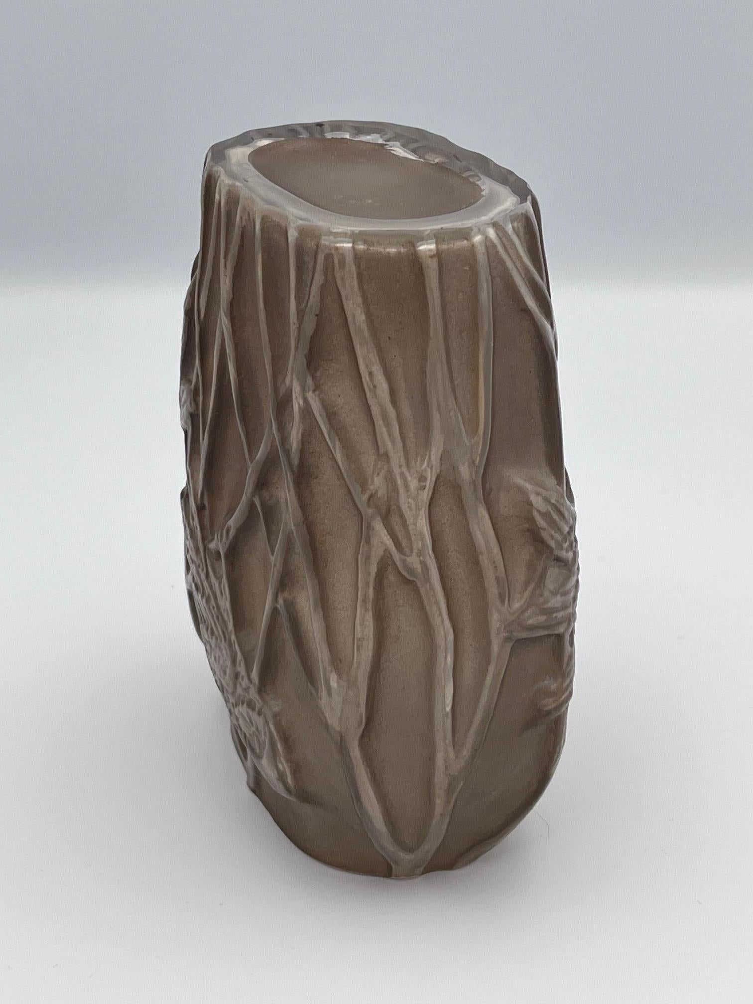 Vetro Phoenix Consolidated Glass Martele Vaso gufo urlante in vendita