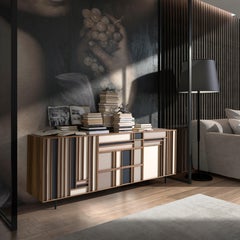 Phoenix Sideboard, Two Doors and Three Drawers, by Lola Glamour