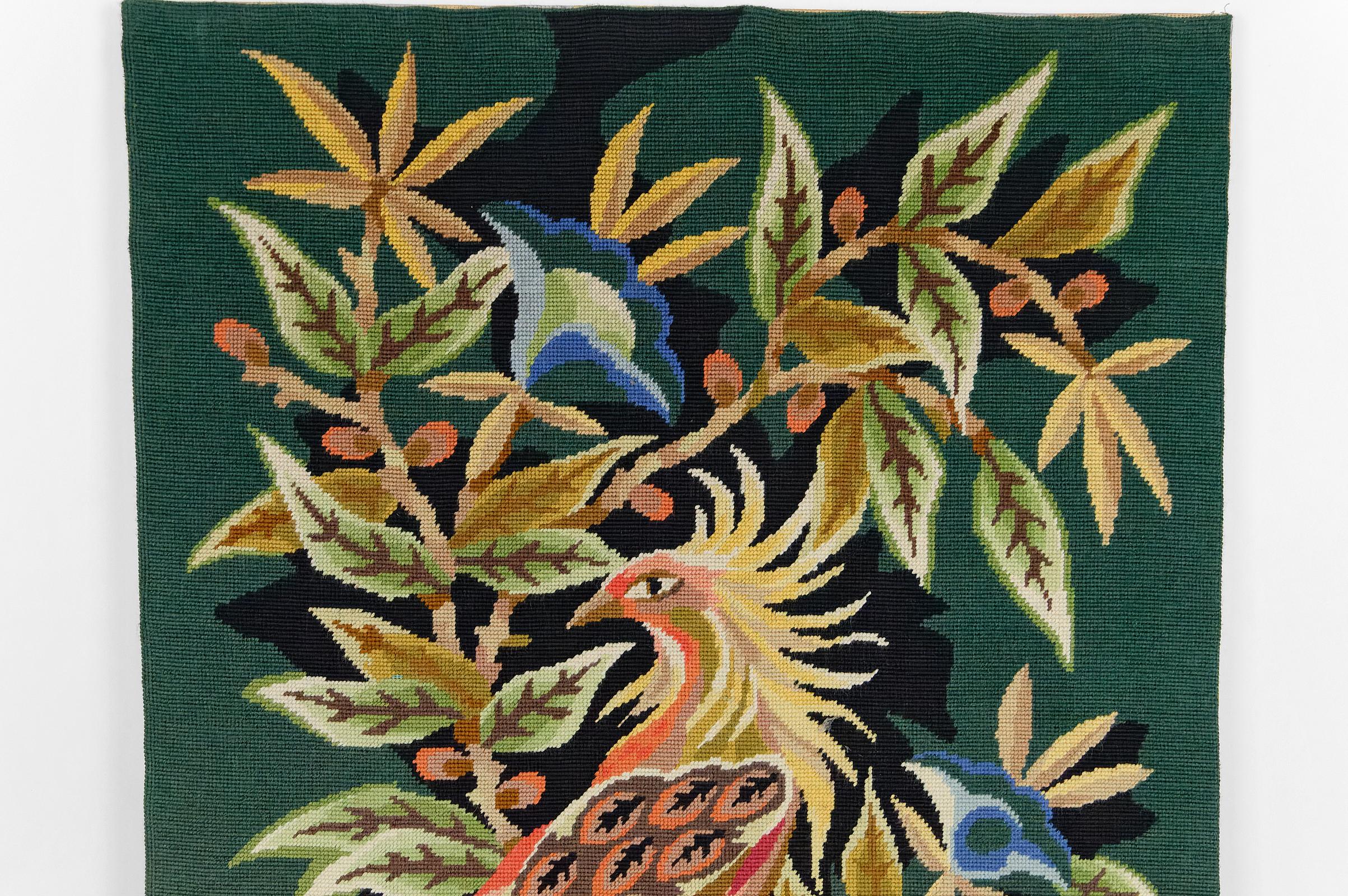 French “Phoenix” tapestry, In the style of Jean Lurçat, France, 1971 For Sale