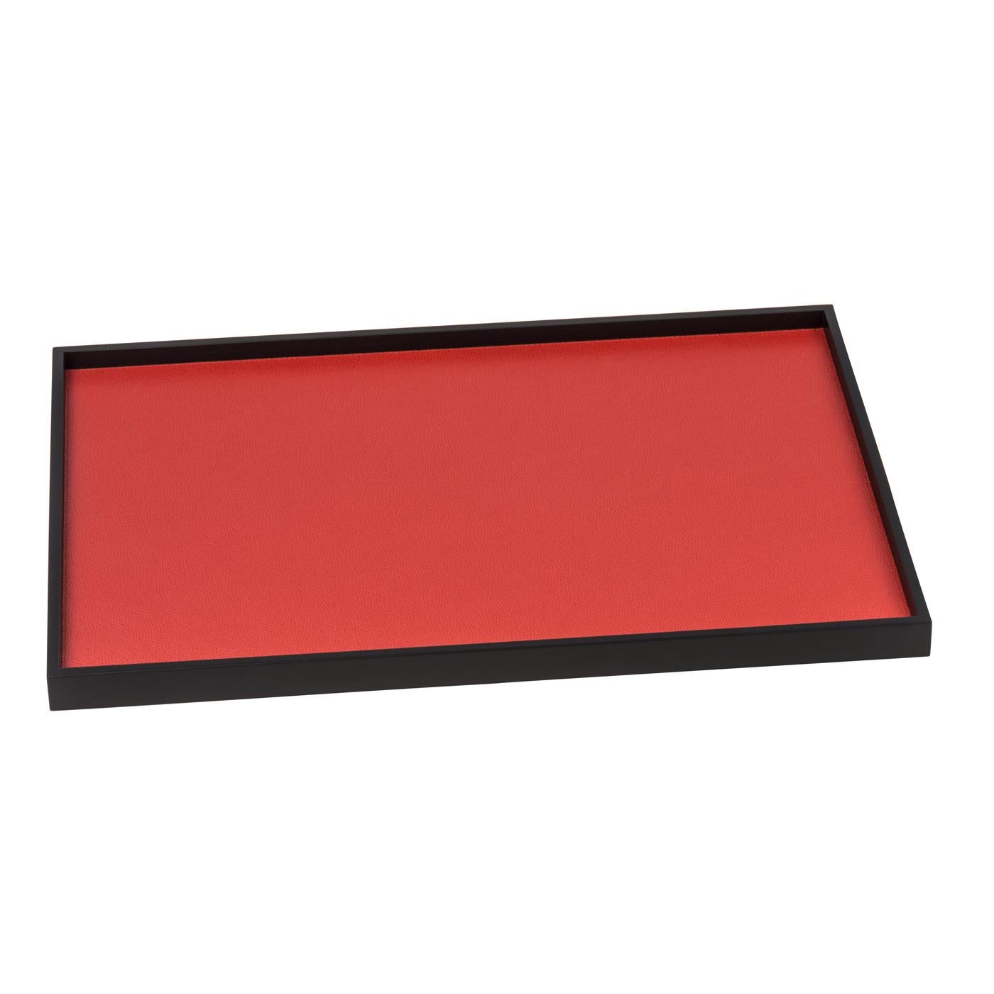 Italian Phorma Small Rectangular Tray in Wengé For Sale