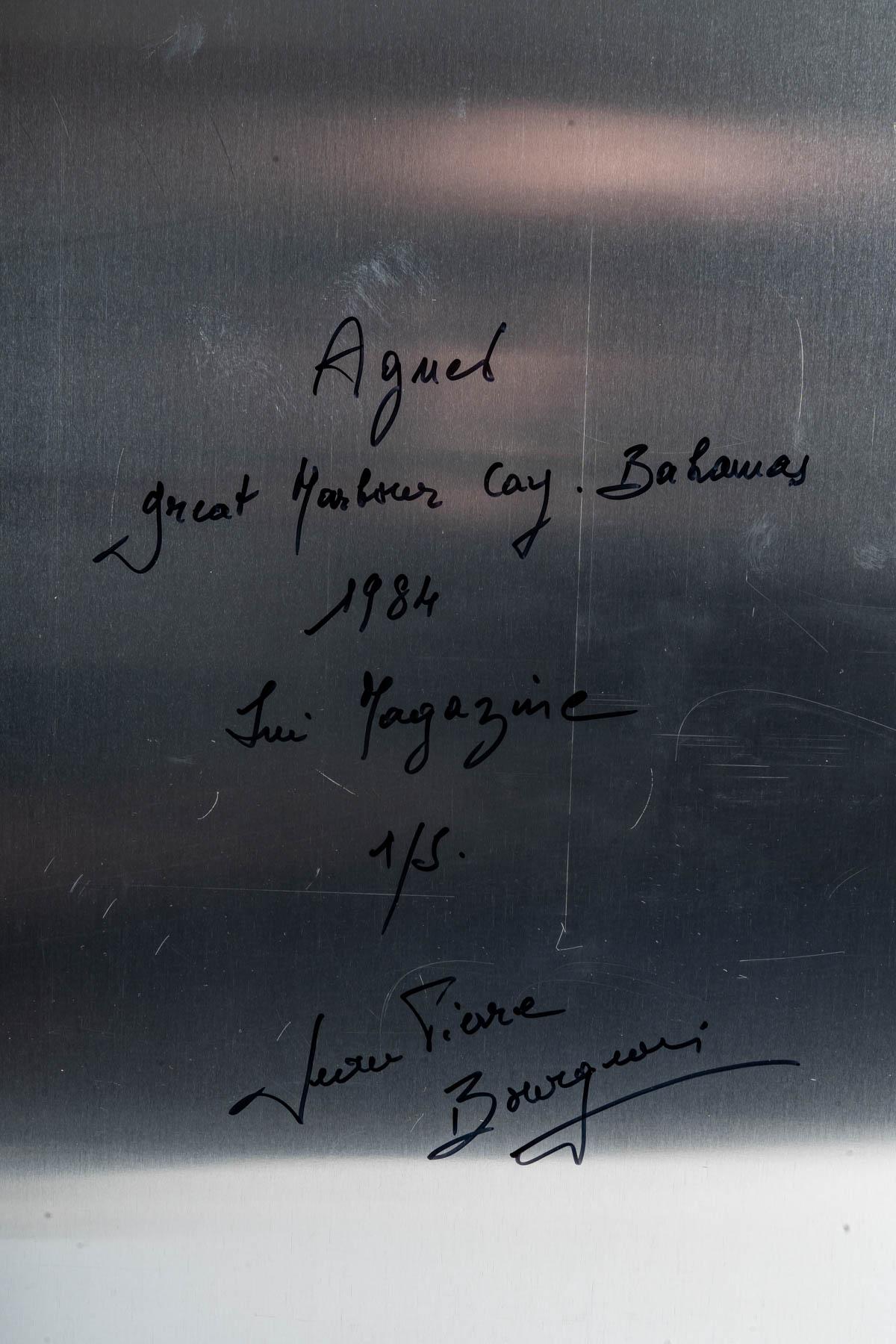 Photo de Jean Pierre Bourgeois, photographe français, photo sur aluminium, années 1980.

Mesures : H : 66 cm, L : 100 cm, P : 0,2 cm.

    