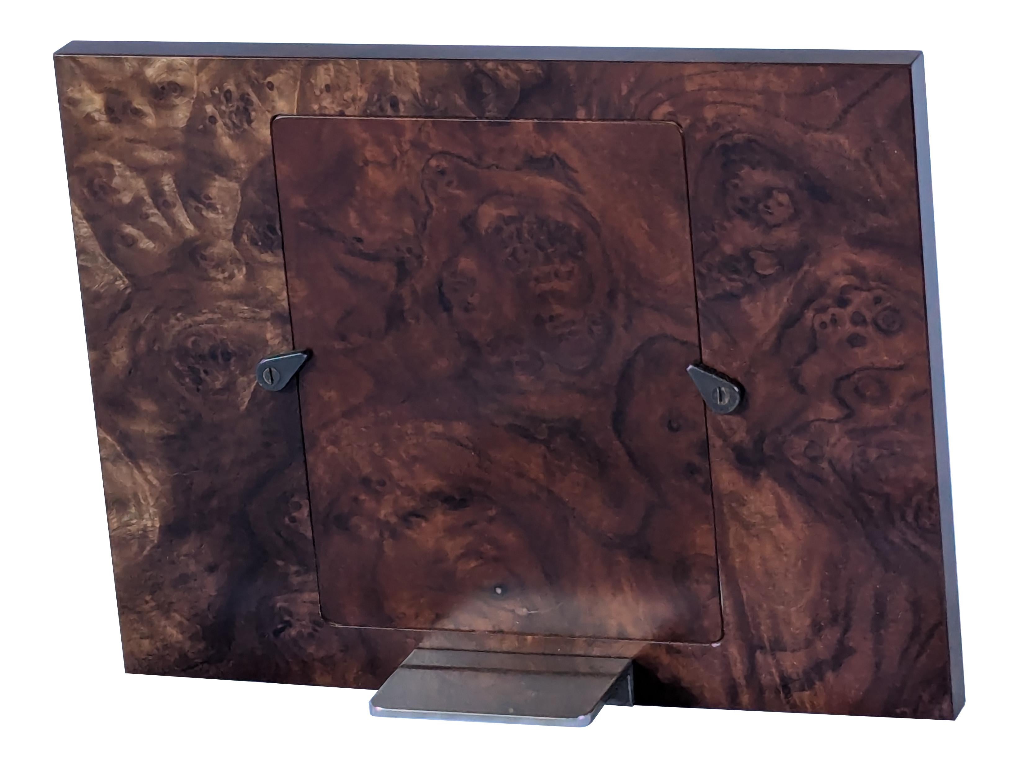 Marco Foto, Nogal Burl, Shagreen, Imitación Marfil, Níquel Australiano en venta