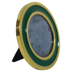Dekorativer Fotorahmen aus Messing und Aluminium, Mid-Century Modern Design, Italien, 60/70er Jahre