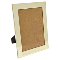 Fotorahmen Dekoratives Objekt Messing Aluminium Mid-Century Modern Design Italien 70er Jahre