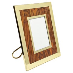 Photo frame Decorative Object Brass Aluminum Mid-Century Modern Design Italy 70s