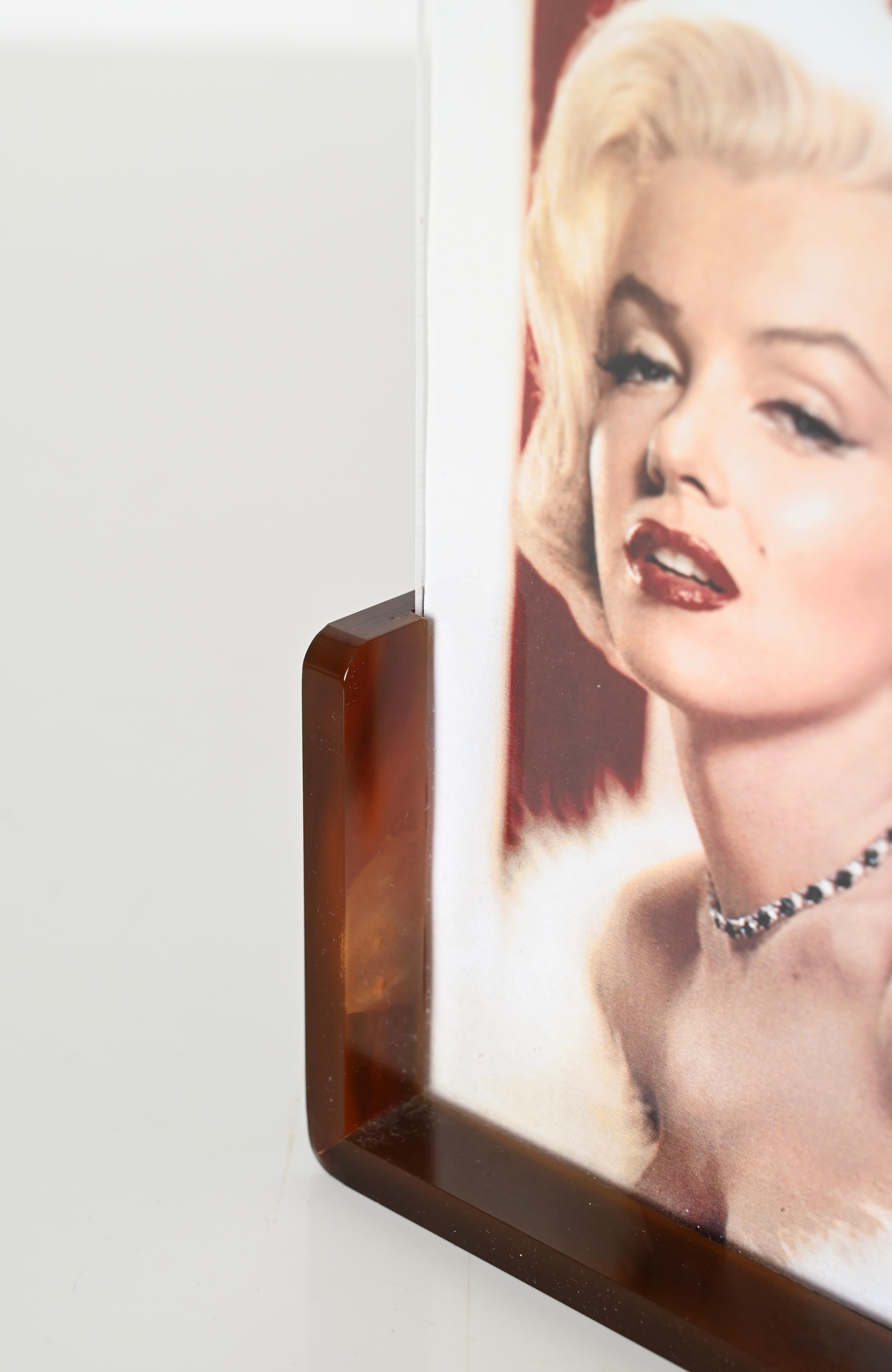 Fotorahmen aus Lucite mit Schildpatt-Effekt, Christian Dior, Italien, 1970er Jahre im Angebot 4