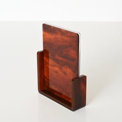 Photo Frame in Tortoiseshell Effect Lucite, Christian Dior, Italy, 1970s