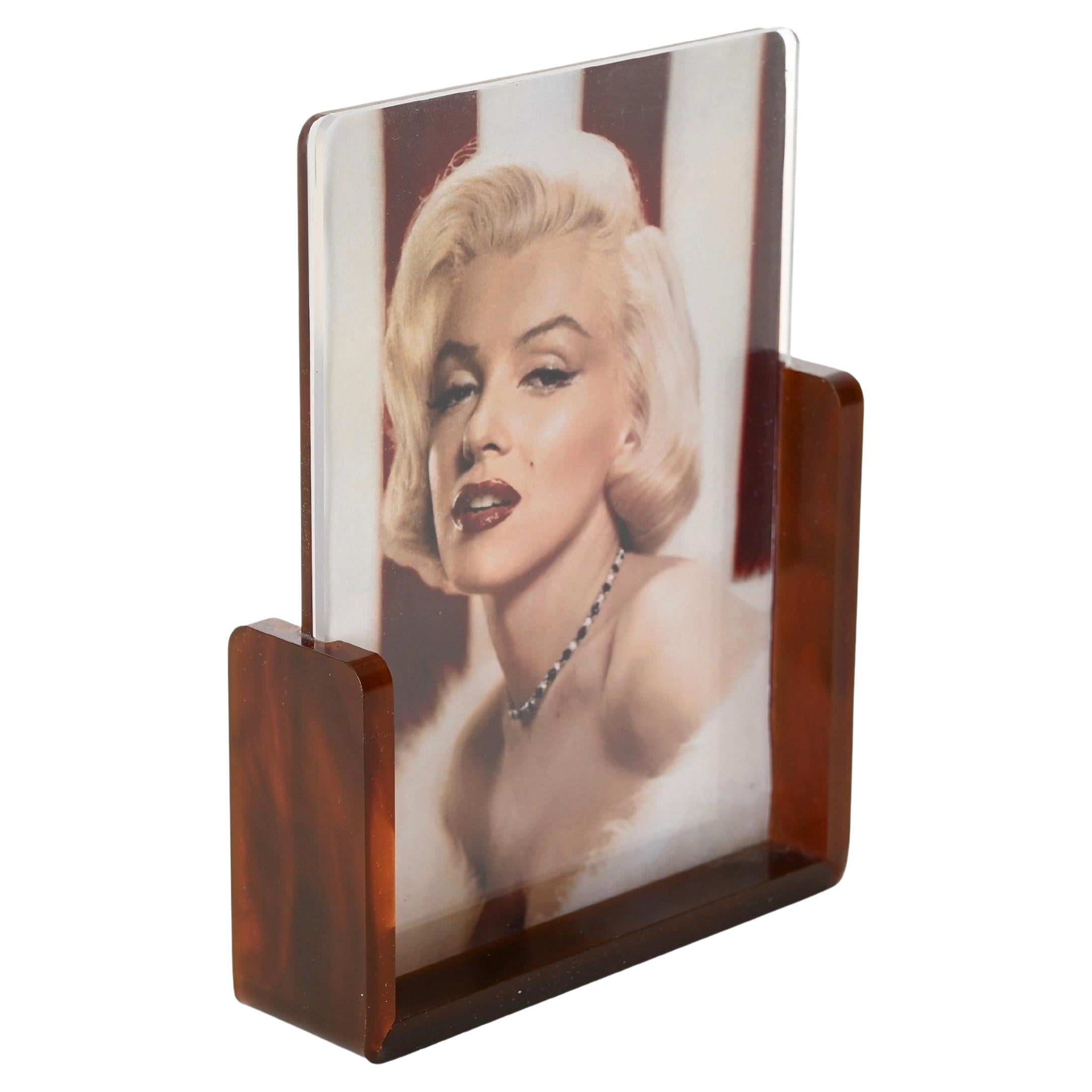 Fotorahmen aus Lucite mit Schildpatt-Effekt, Christian Dior, Italien, 1970er Jahre im Angebot