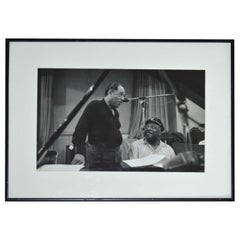 Photo of Jazz Greats Duke Ellington and Count Basie by Don Hunstein, 1961