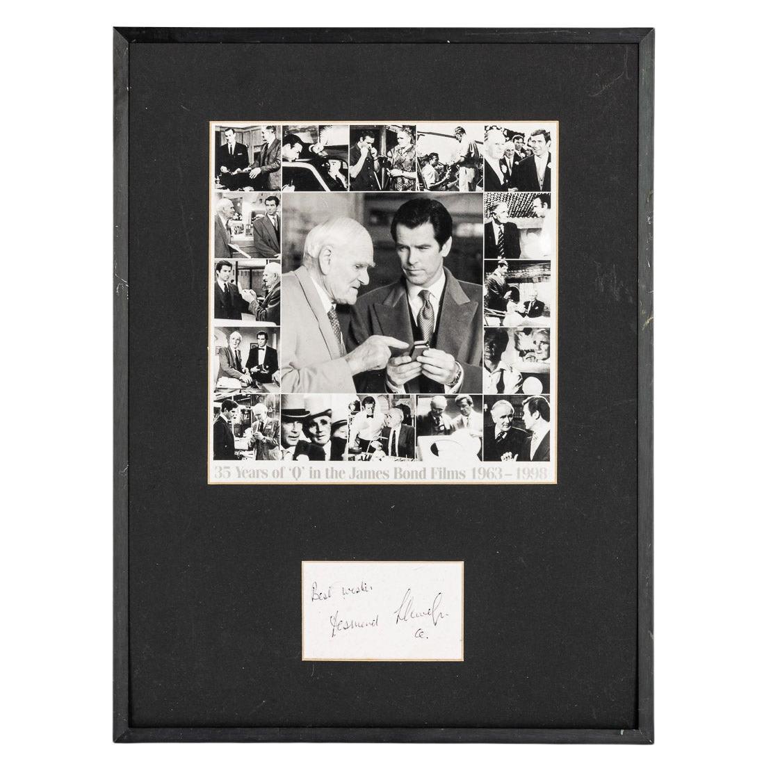 Photo & Signature By Desmond Llewelyn 'Q' (1914 - 1999)