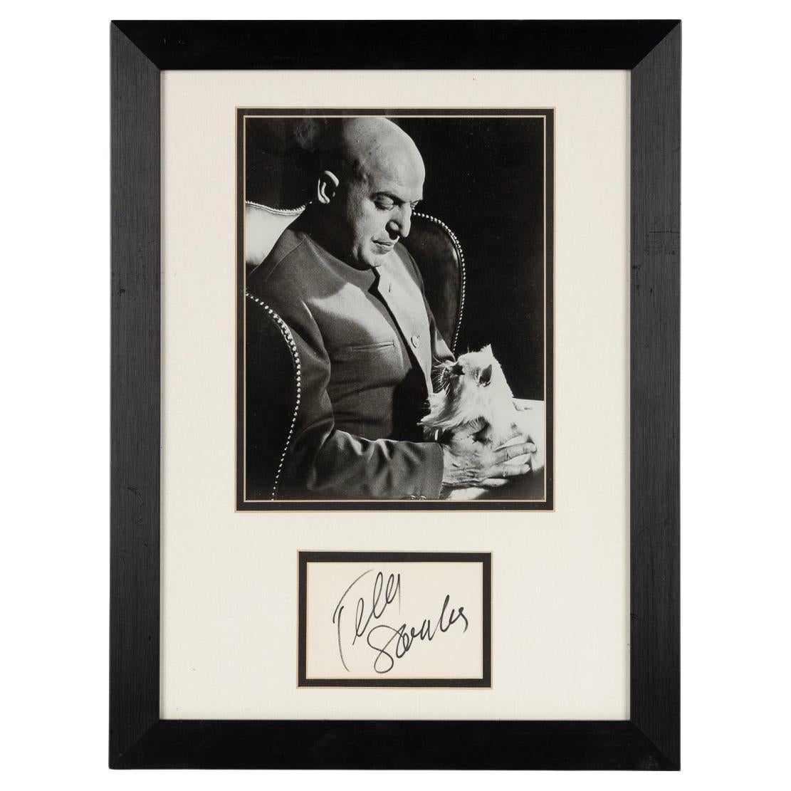 Photo & Signature By Telly Savalas (1922 - 1994) 'Ernst Stavro Blofeld'