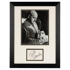 Vintage Photo & Signature By Telly Savalas (1922 - 1994) 'Ernst Stavro Blofeld'