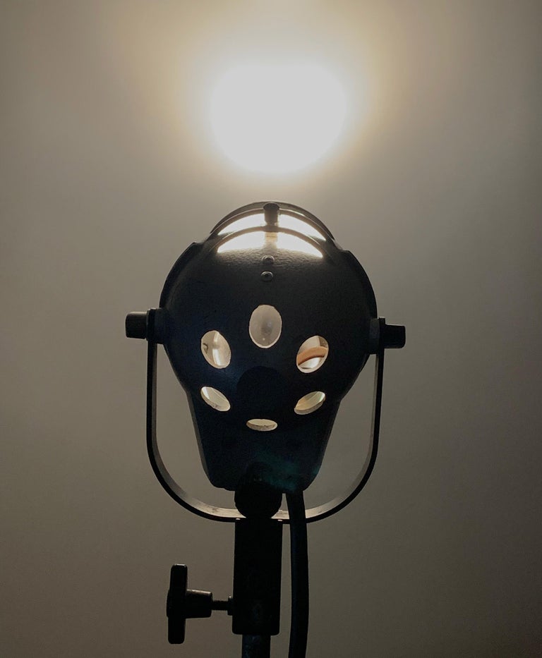 Photo Spotlight or Floor Lamp Tripod Stand with Spotlight Industrial