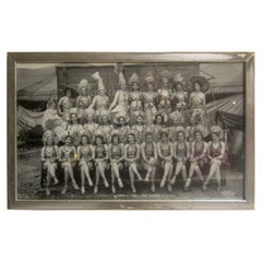 Photograph 1933 Black and White Hagenbeck Wallace Circus Girls in Bronx NY