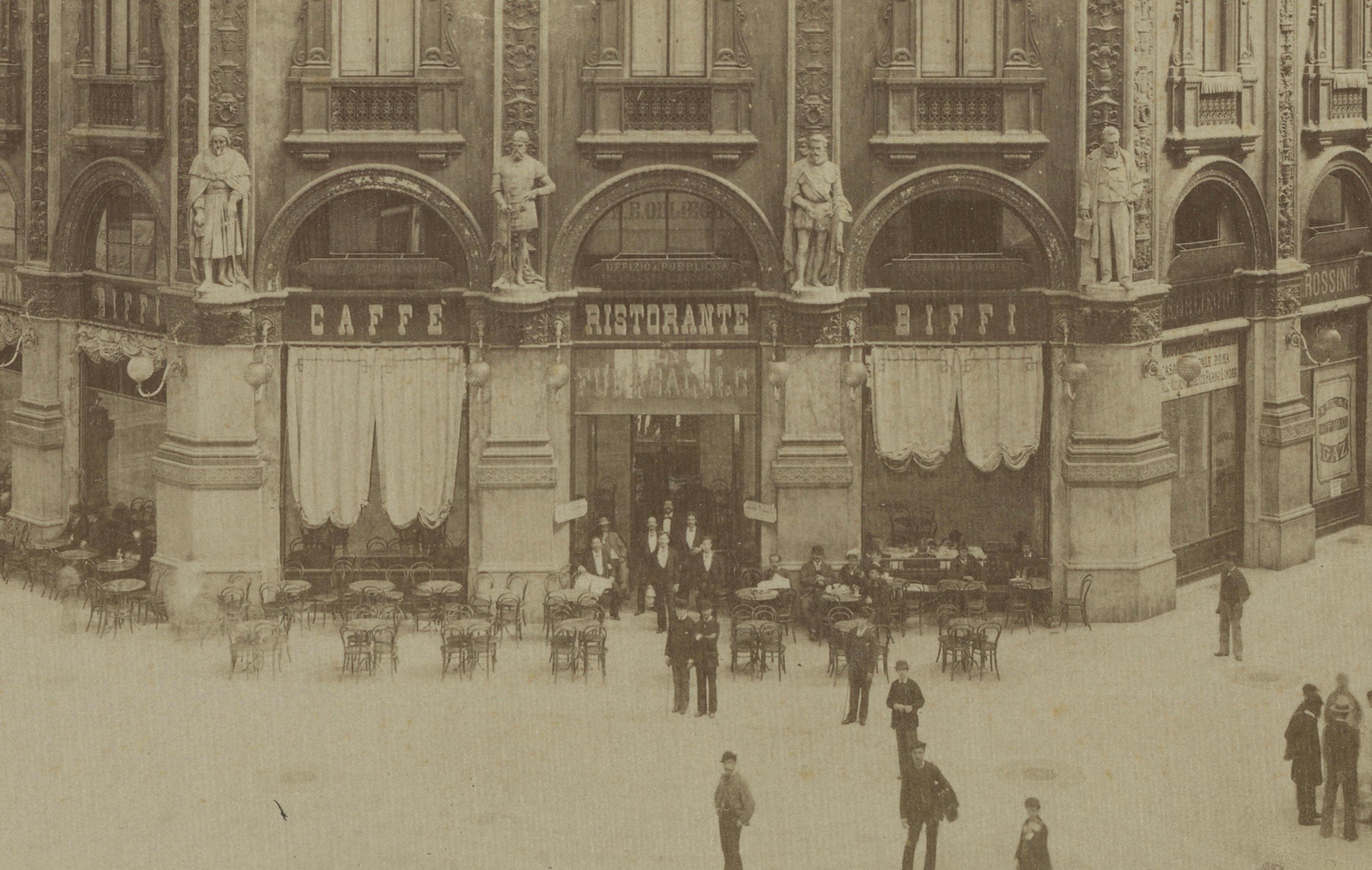 Photograph of the Galleria Vittorio Emanuele II, Milan, Late 19th Century For Sale 1