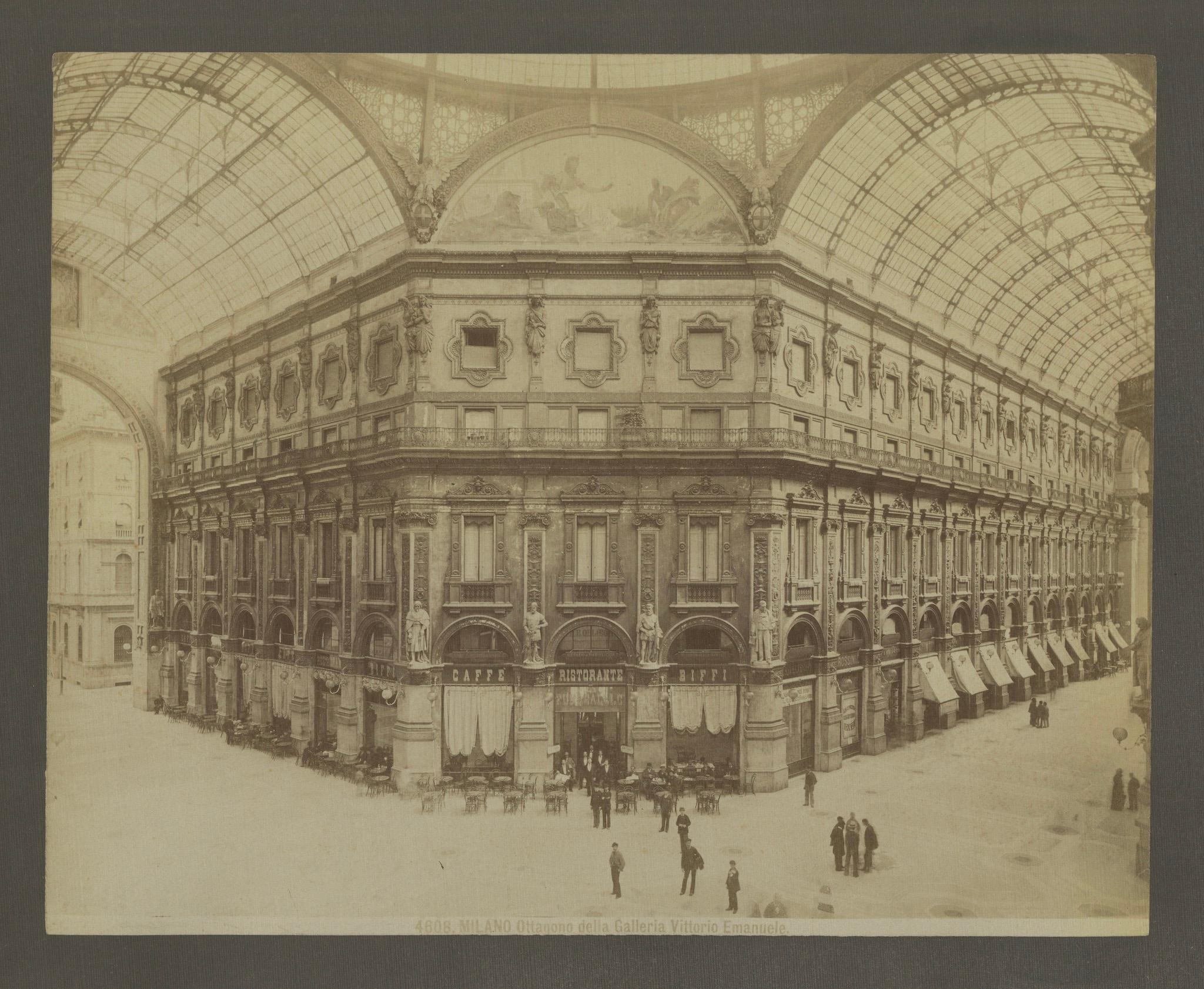 Photograph of the Galleria Vittorio Emanuele II, Milan, Late 19th Century For Sale 2