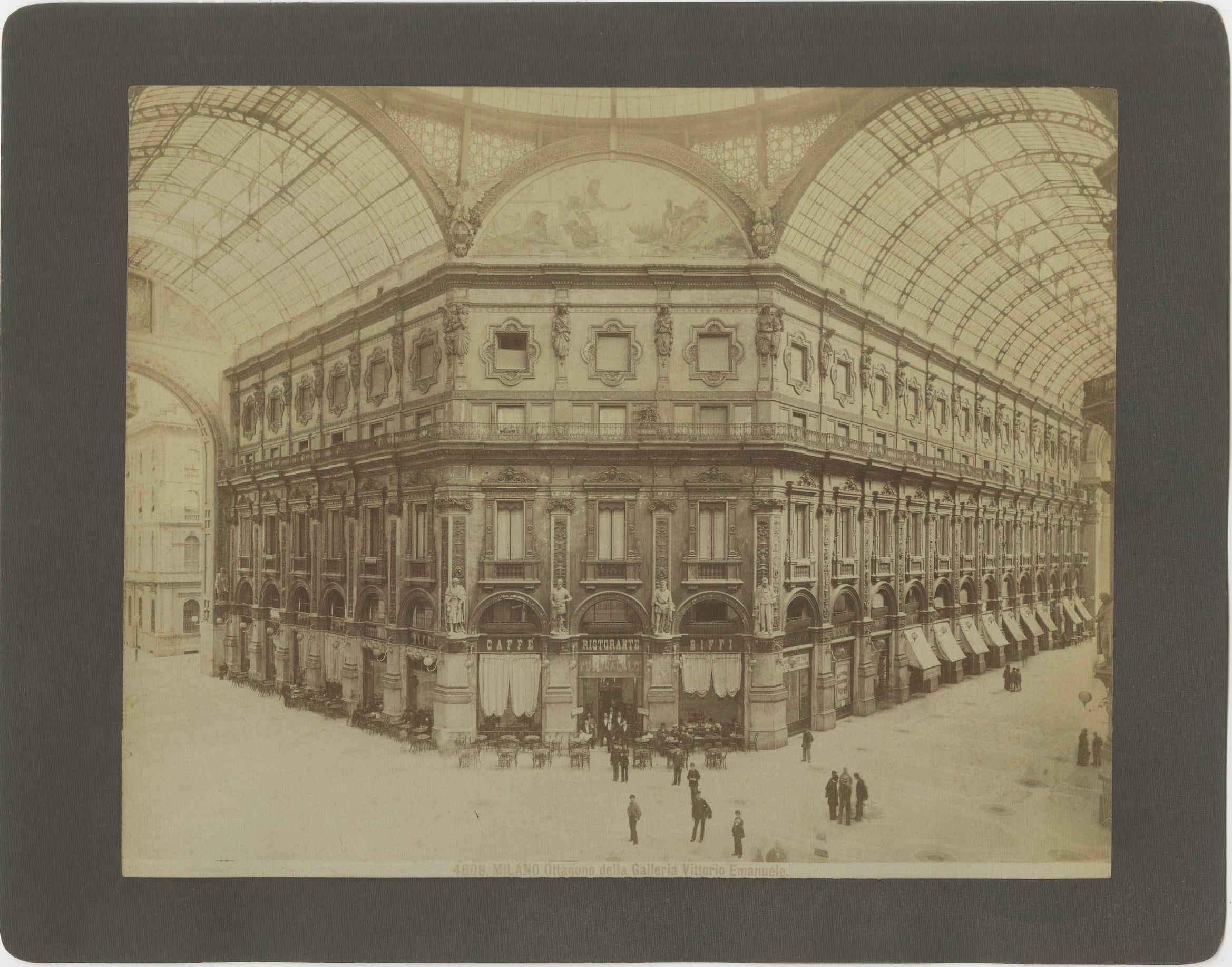 Photograph of the Galleria Vittorio Emanuele II, Milan, Late 19th Century For Sale 3