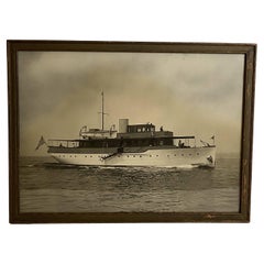 Antique Photograph Of The Lawley Yacht Caritas