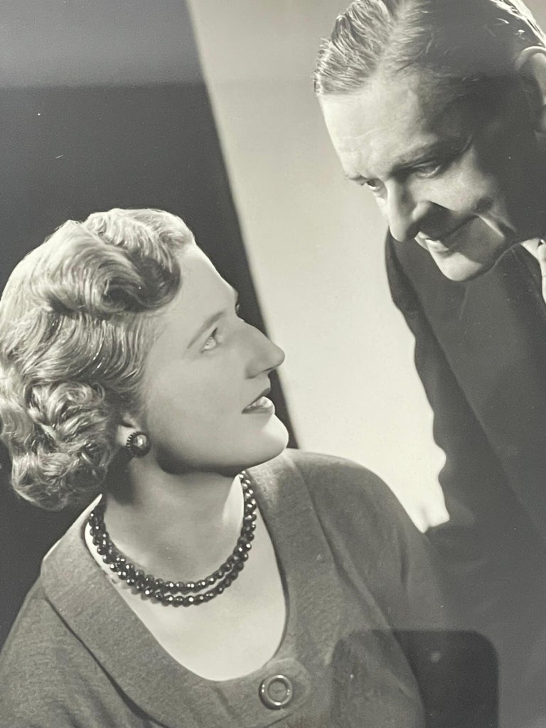 English Photograph Portrait of T.S. Eliot and Wife Valerie Esme Fletcher by Angus McBean