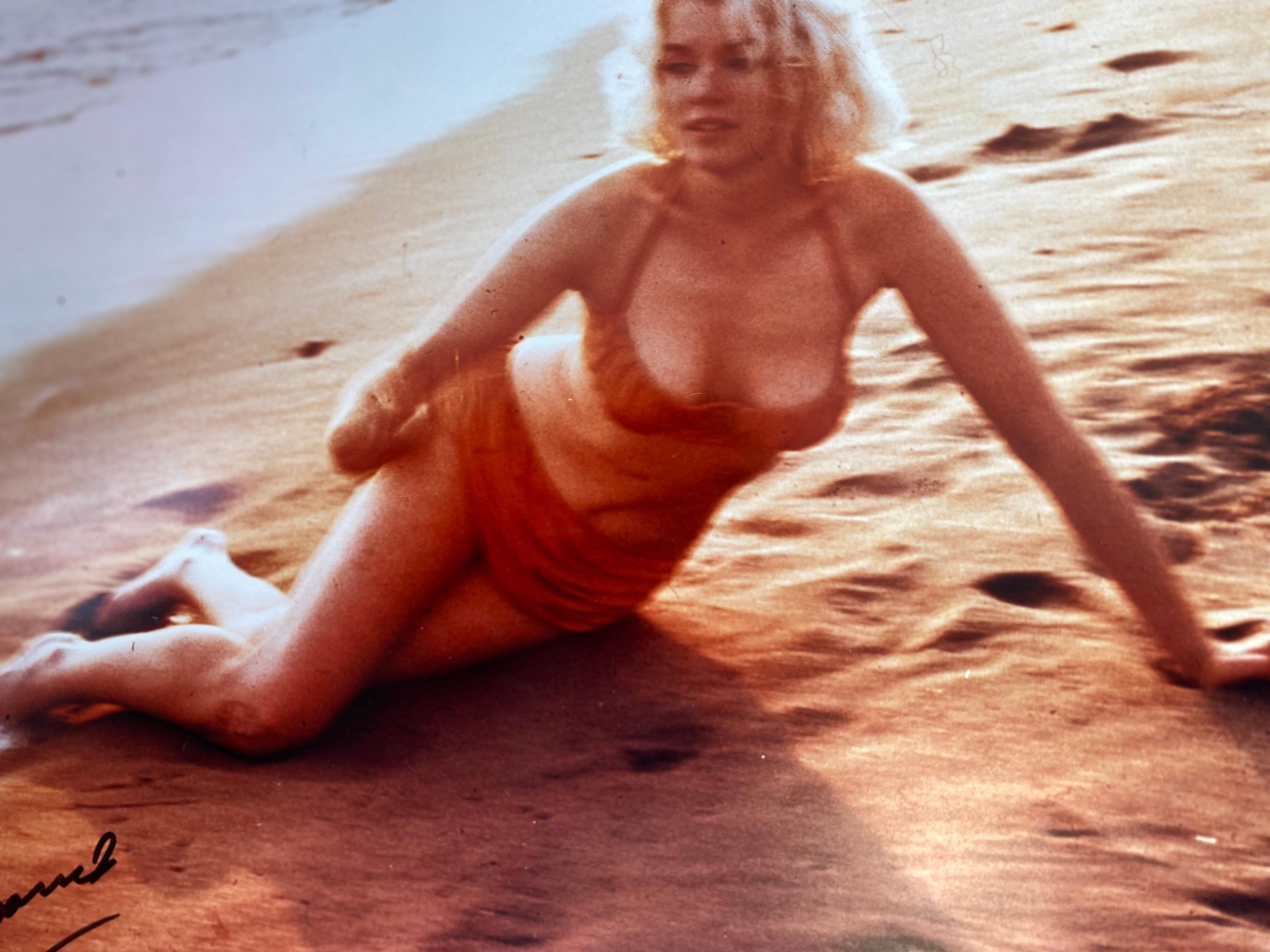 Photograph Santa Monica Beach Marilyn Monroe by G. Barris In Good Condition For Sale In Saint ouen, FR