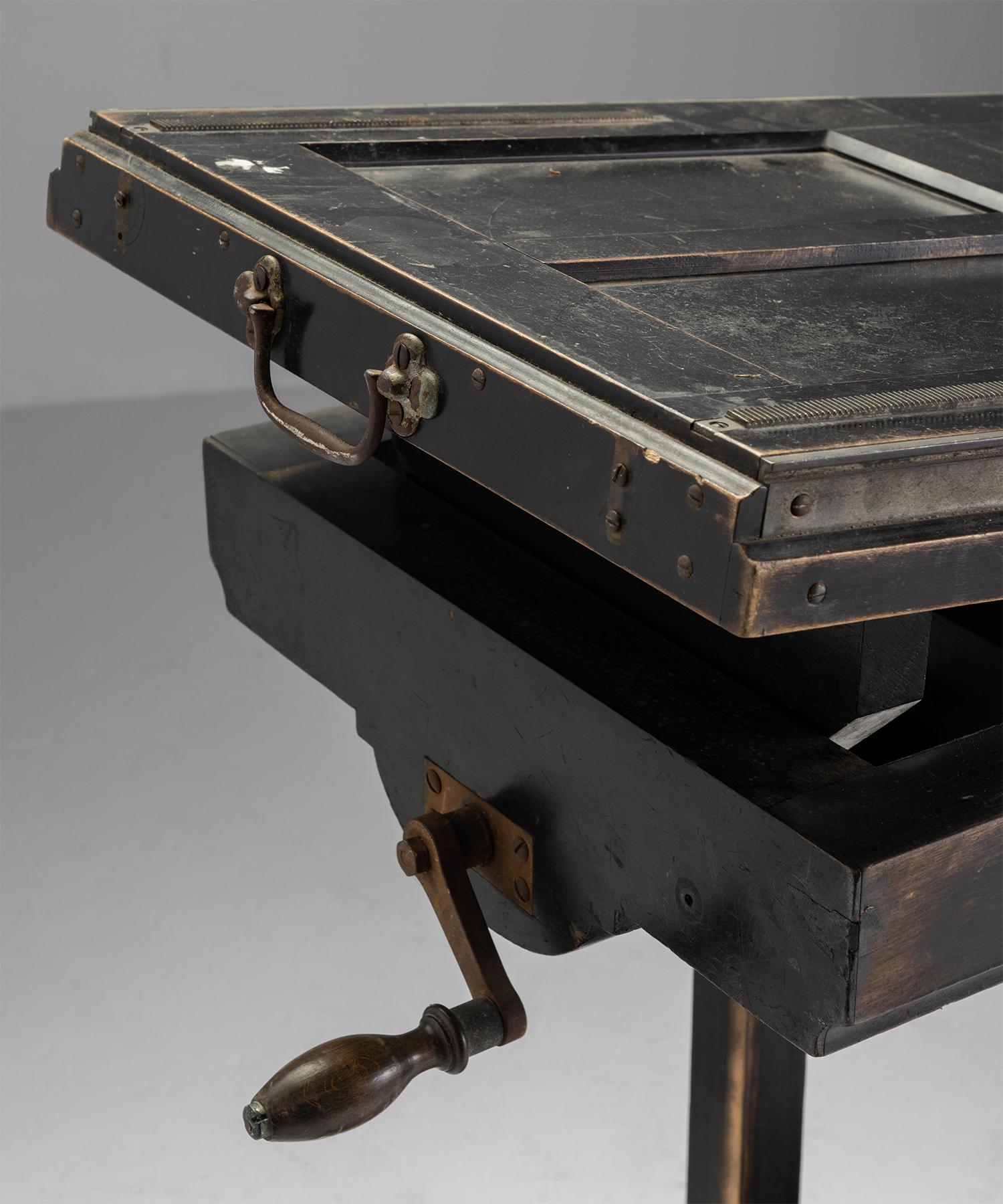 Photographer’s Table, France circa 1880 In Good Condition In Culver City, CA