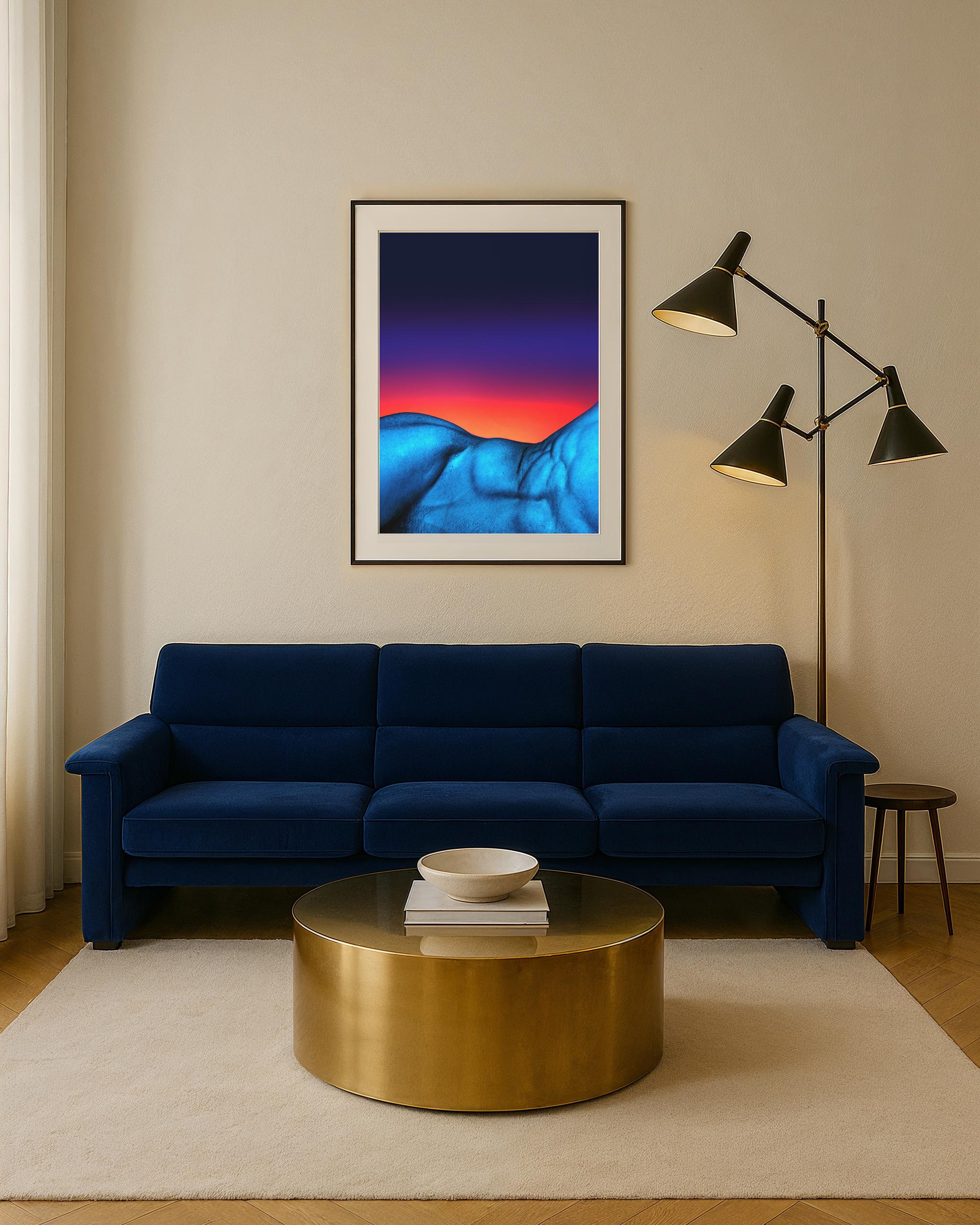 Moderne Impression photographique Giclée 'Horizon Blush' 70x100 G. Cassapides Wall Art nude en vente