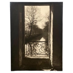 Photographie argentique Bernard Darot XXe Vue sur rivière