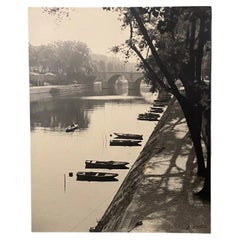 Photographie Bernard Darot Le Quai des Grands-Augustins Paris barques