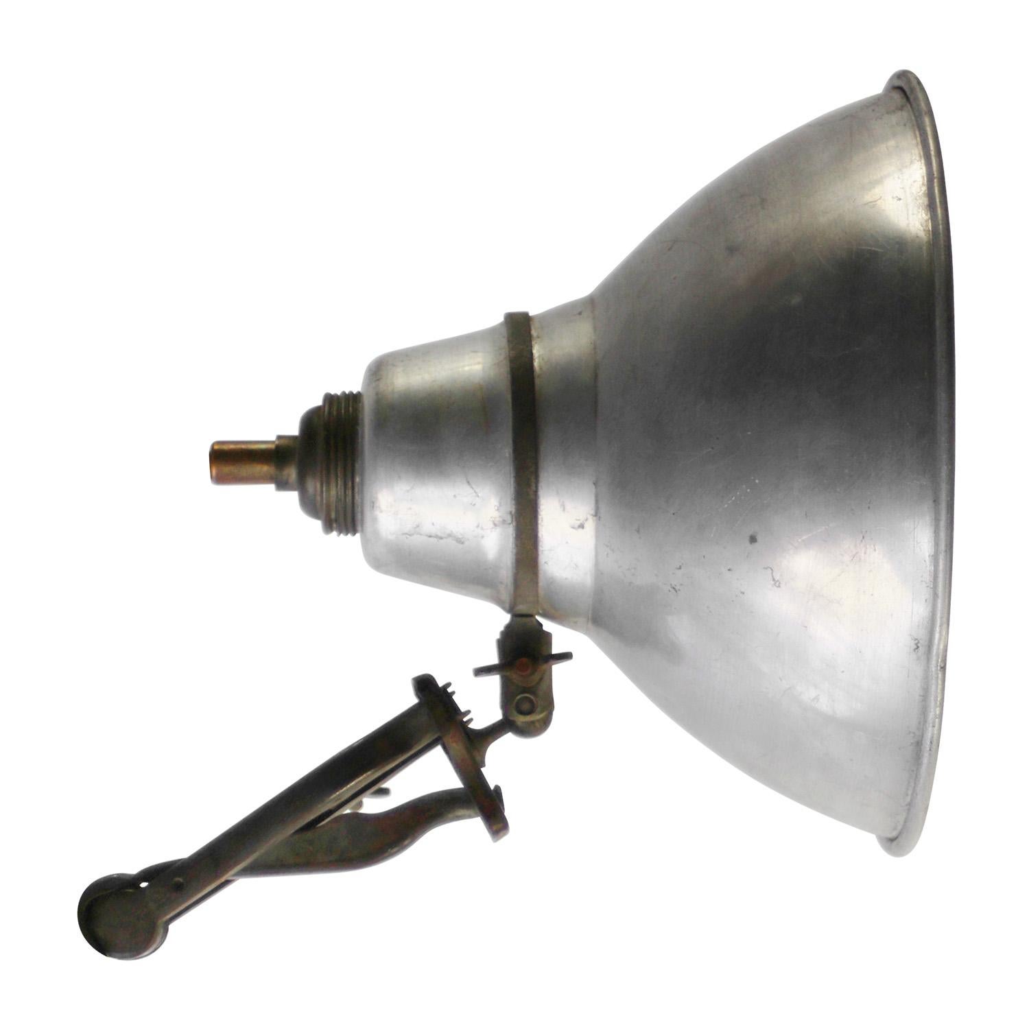 Photography, studio wall lamp by A.E. Cremer, France. 1920
Clamp spotlight with aluminium shade
Adjustable arm.

Available with UK / US plug

Weight: 1.00 kg / 2.2 lb

Priced per individual item. All lamps have been made suitable by international