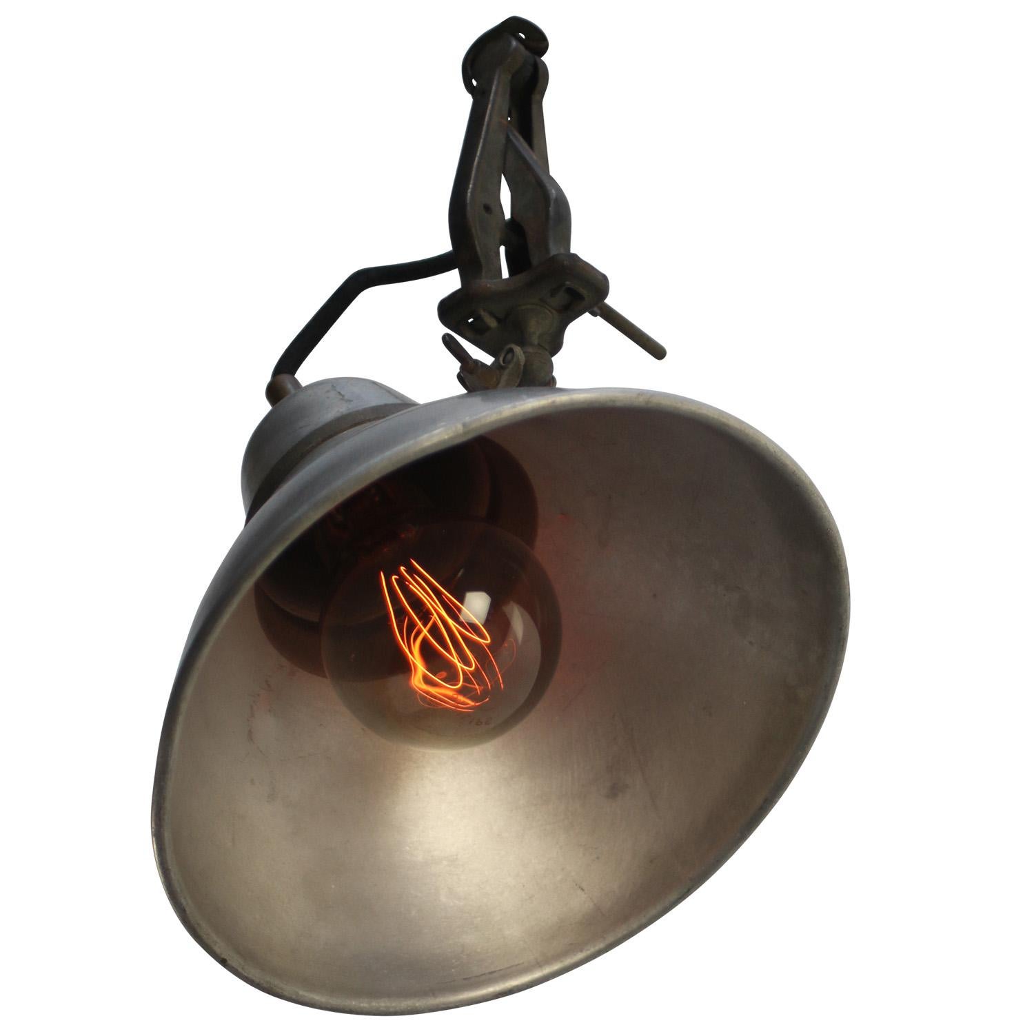 Industrial Photography, Studio Clamp Wall Lamp by Cremer, France. 1920s For Sale