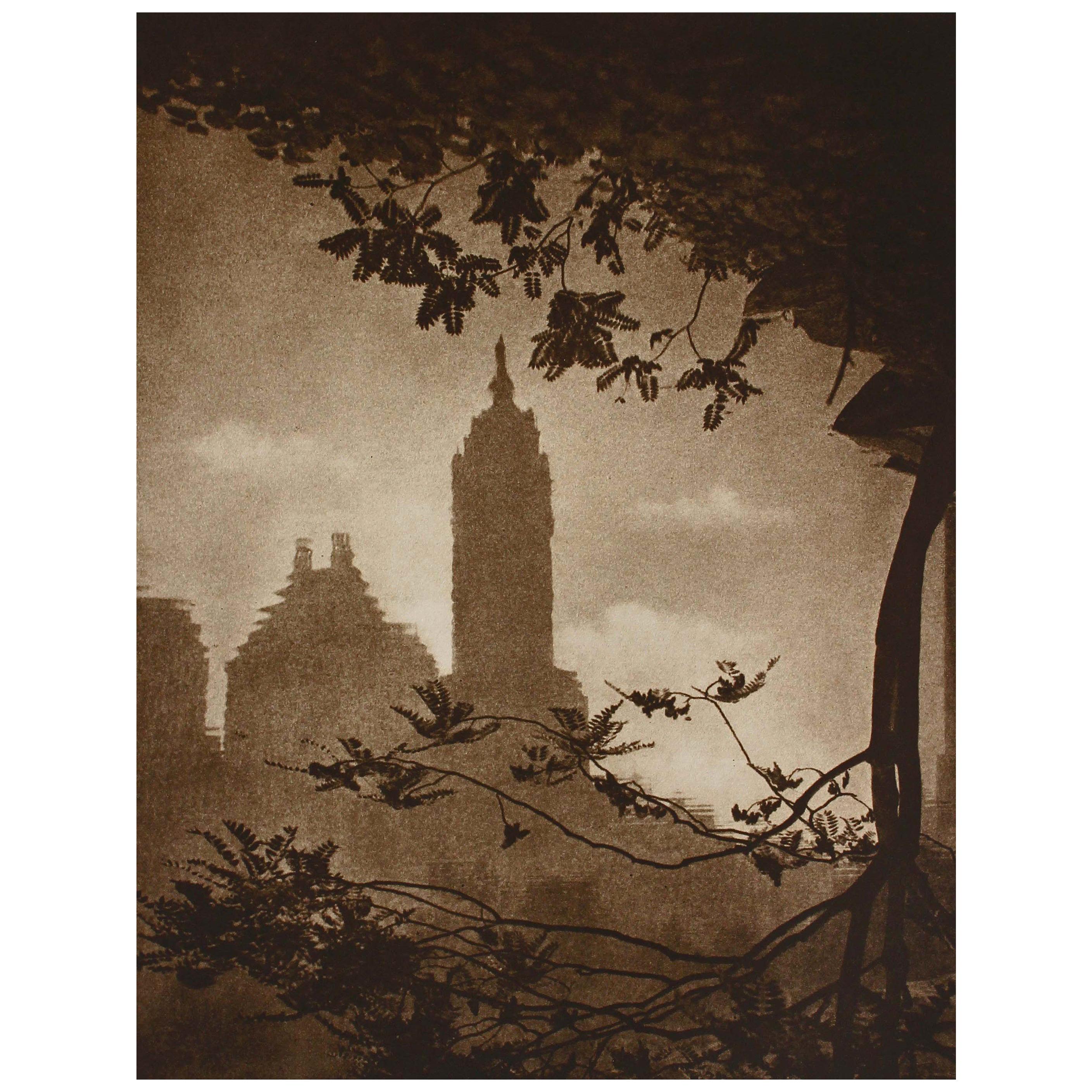 Photogravure, New York City by Adolf Fassbender, 1937