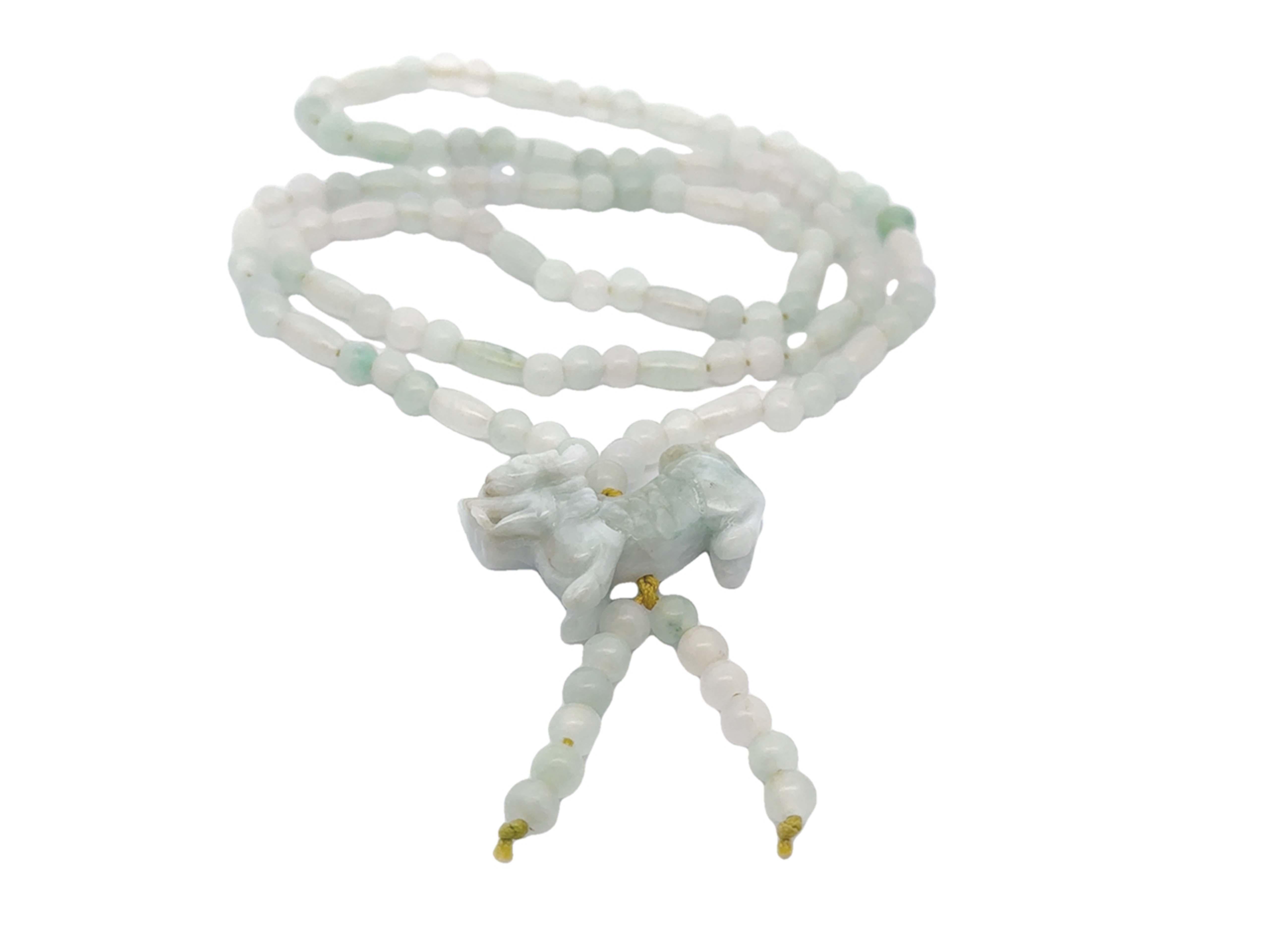 Collana di perle di giada verde chiaro di Phu Dog In condizioni ottime in vendita a Honolulu, HI
